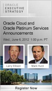Oracle Executive Strategy, Oracle Cloud and Oracle Platinum Services Announcement