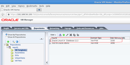 Verifying the creation of the template.
