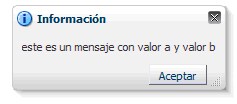 mensaje del properties con clave mensajeParametros 