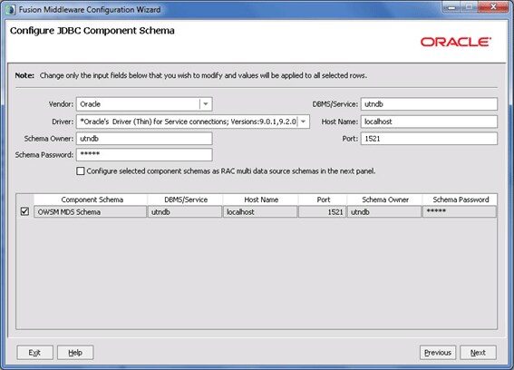 Weblogic domain, jdbc
