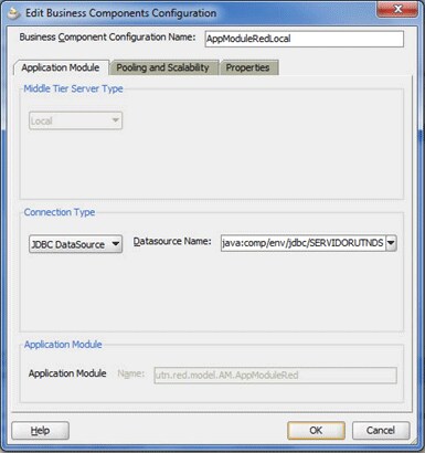Or&iacute;genes de Datos JDBC, Aplication module, tipo de conexi&oacute;n