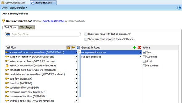 Seguridad en weblogic, archivo jazn-data.xml
