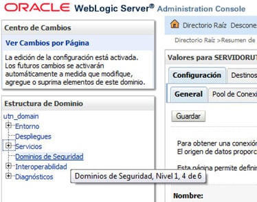 Seguridad en weblogic, dominios de seguridad