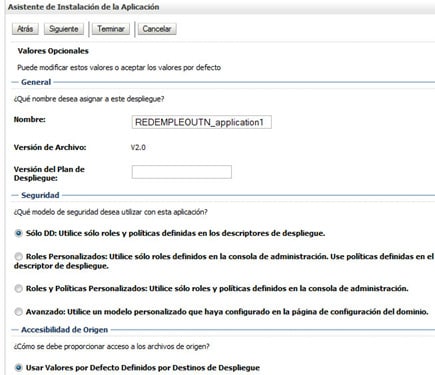 valores opcionales y modelo de seguridad