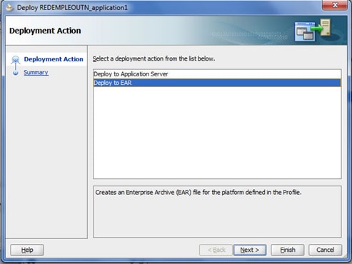 jdeveloper opciones de despliegue