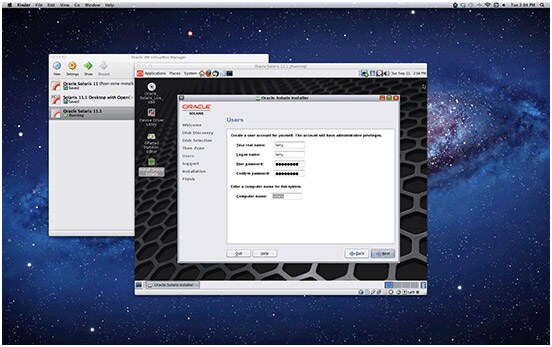Oracle Solaris sobre Apple OS X