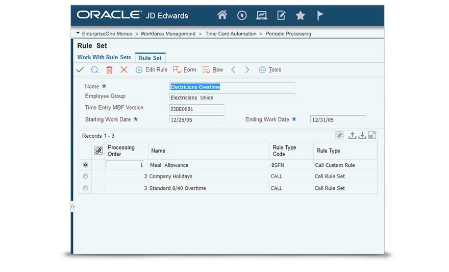 JD Edwards EnterpriseOne Time and Labor Overview Oracle