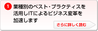 業種別のベスト・プラクティスを活用しITによるビジネス変革を加速します