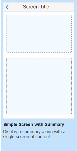 The Screen Type page.