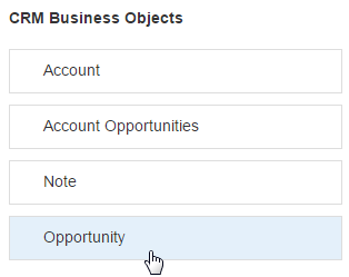 The Opportunity business object.