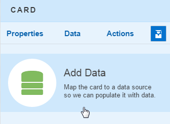 The Add Data option