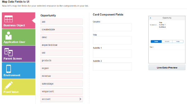 The Data Mapper for the Card component.