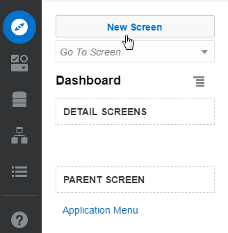 The New Screen button.
