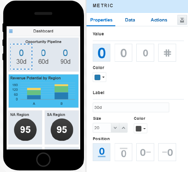 The 30d Metrics component.