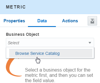 The Browse Service catalog option.