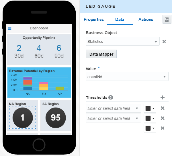 The LED Gauge component.