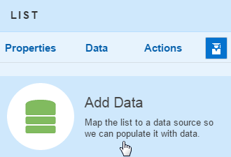 The Add Data QuickStart.
