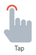 The Tap action option.