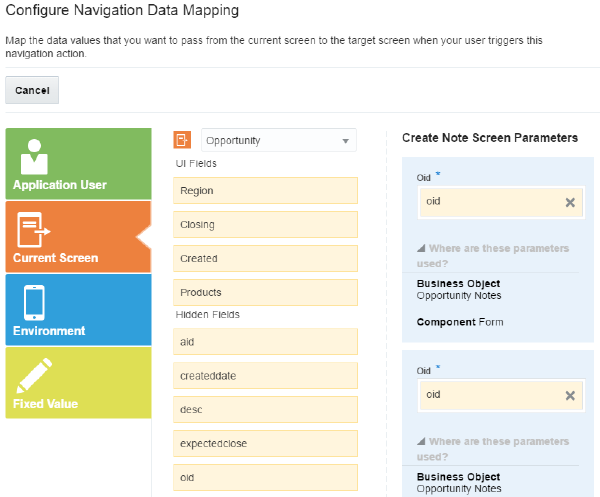 The Navigation Data Mapper page.