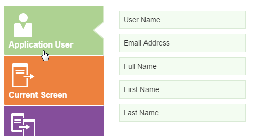 The Application User category.