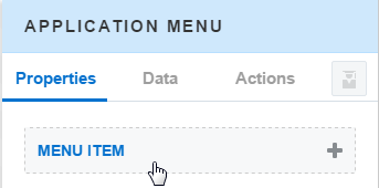 The Menu Item option.