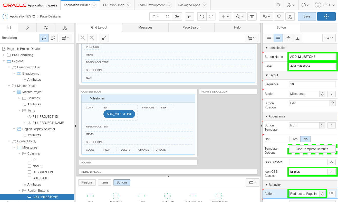 Edit Button Attributes