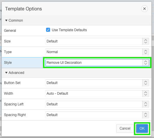 Edit Button Attributes
