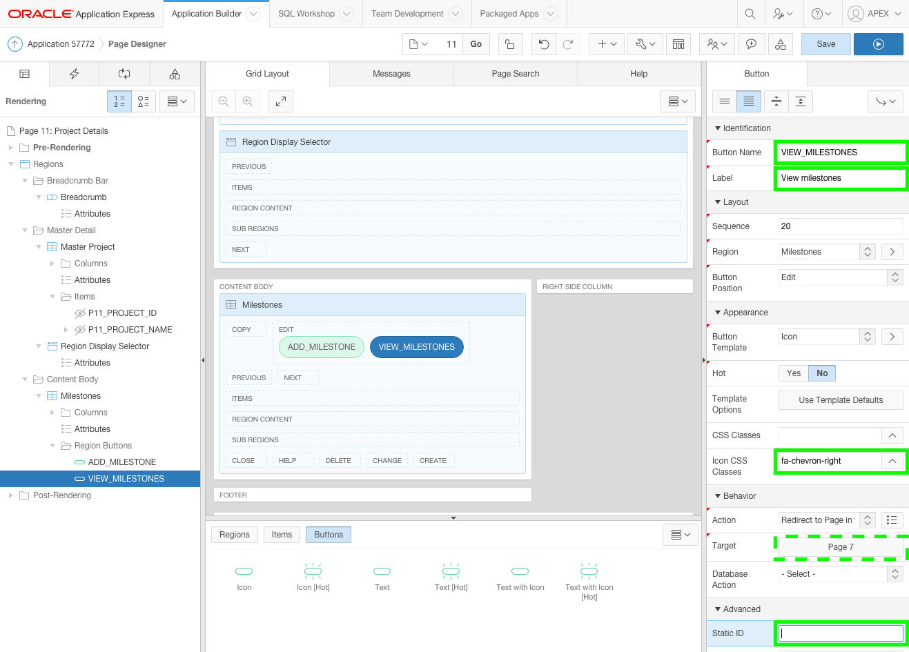Set Button Attributes