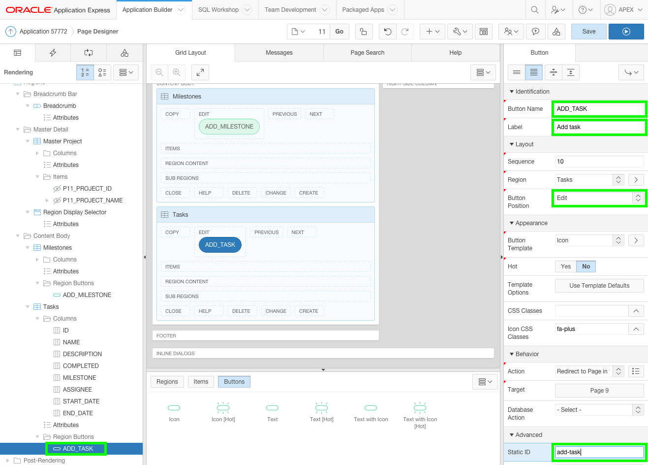 Set Button Attributes