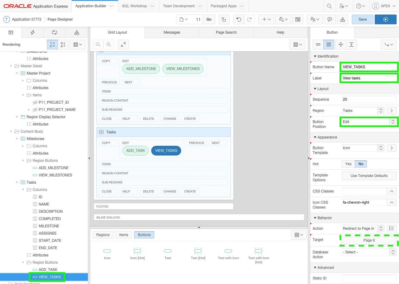 Set Button Attributes