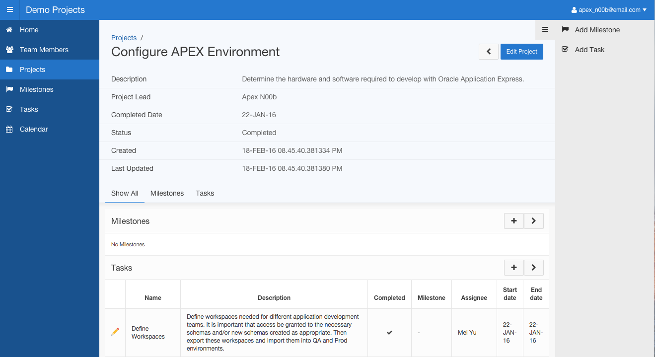 Runtime - Master-Detail Page