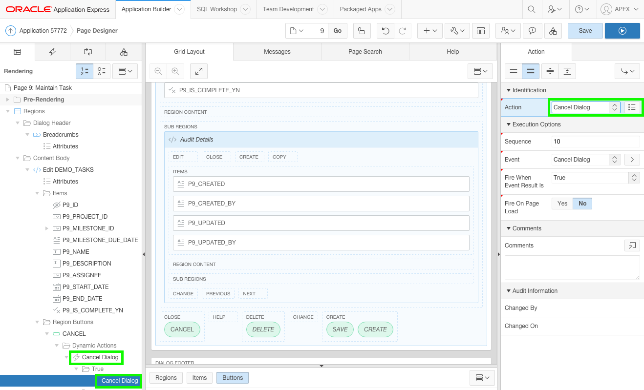 Update Dynamic Action
