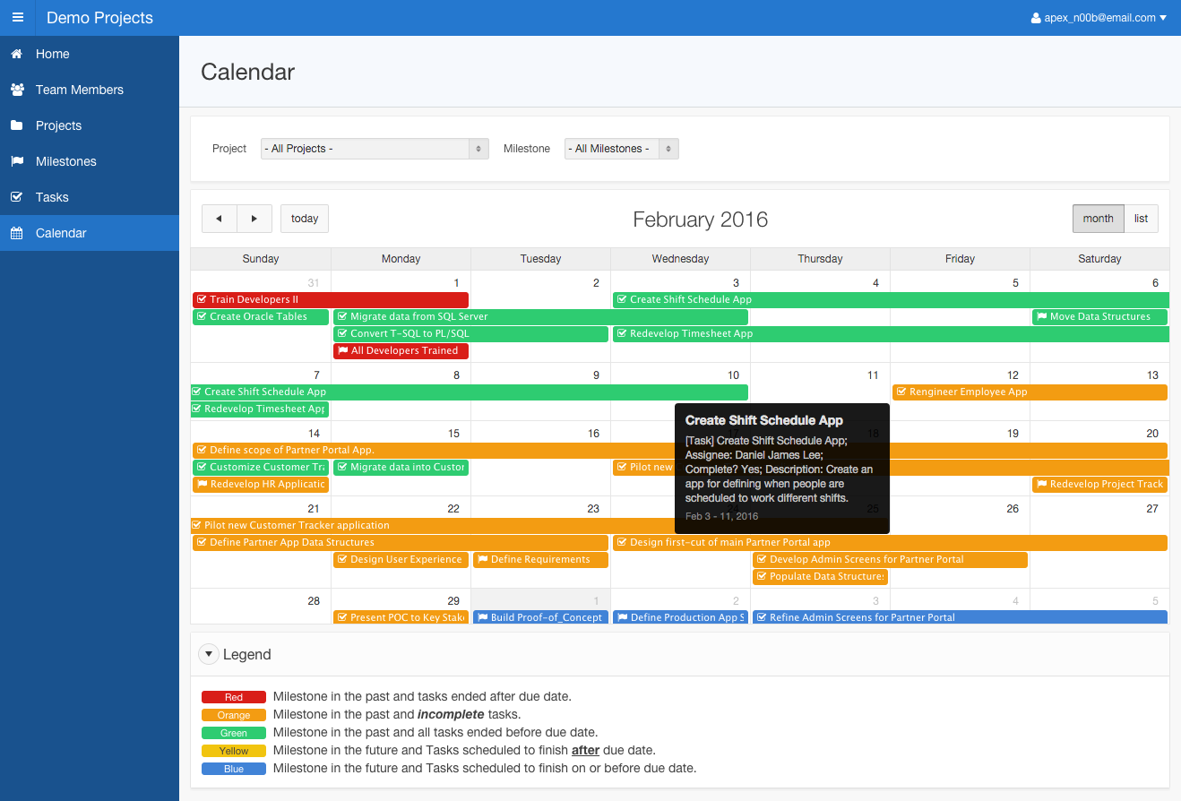 Runtime - Calendar