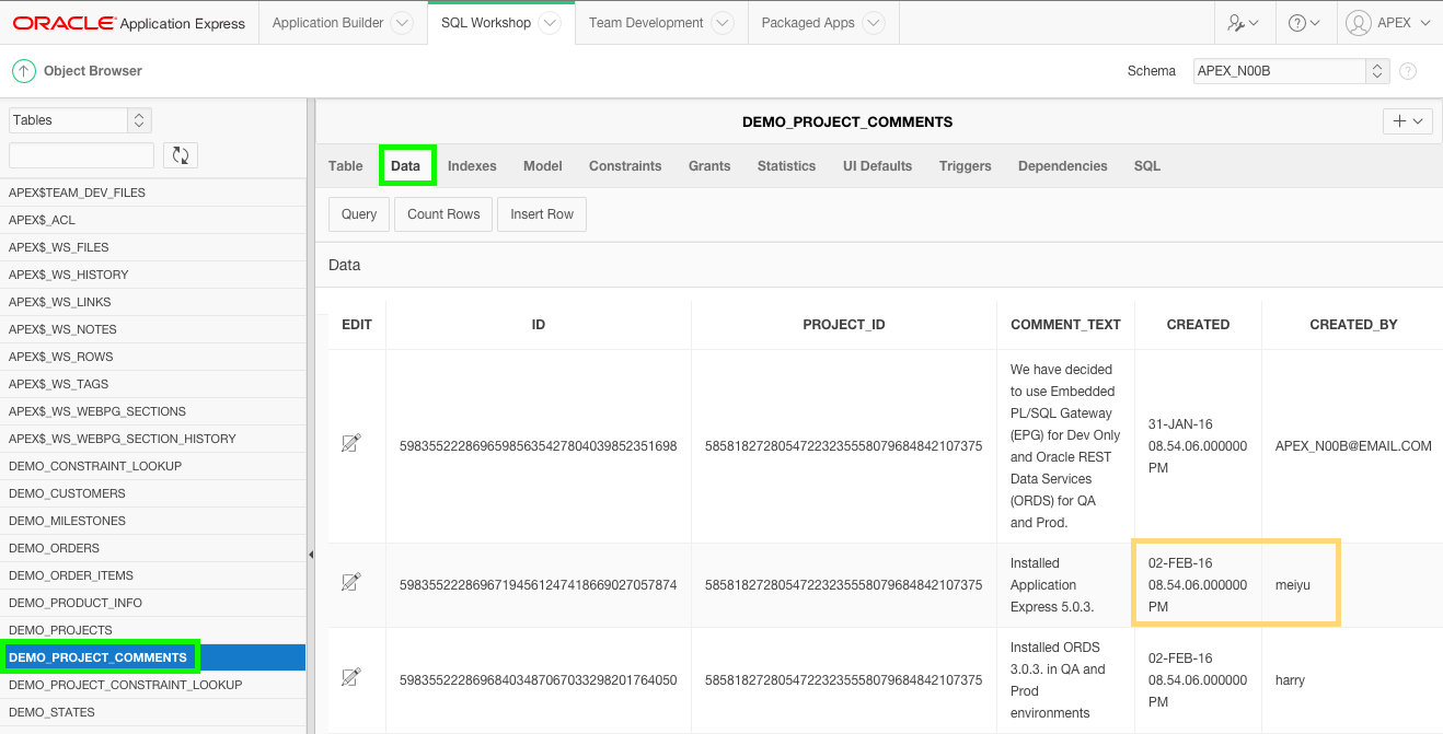 Object Browser - View Data