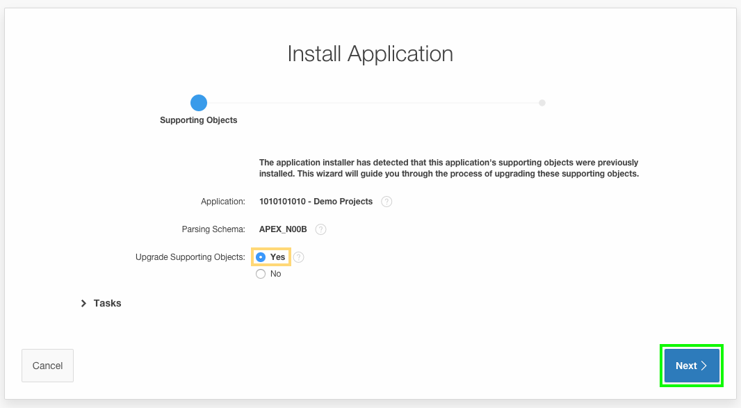 Install Supporting Objects