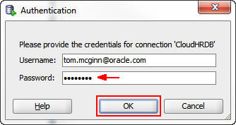 oracle cloud database service connected deploying applications tutorials