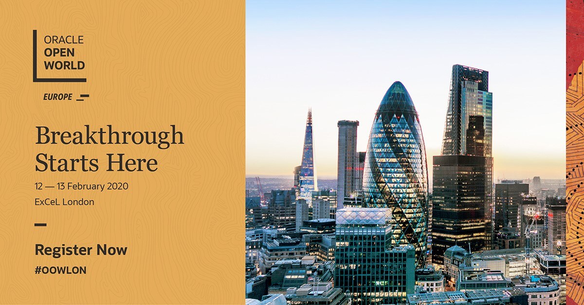 Register For Oracle Openworld Europe London Oracle United Kingdom