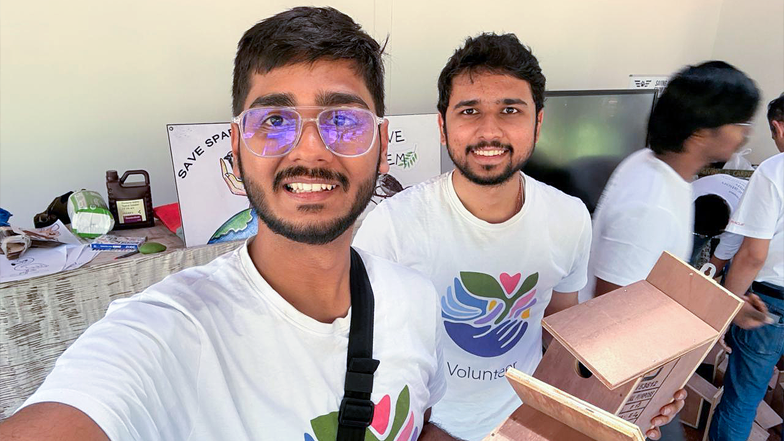 volunteers in India