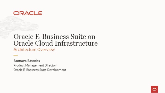 EBS Cloud Manager Architecture