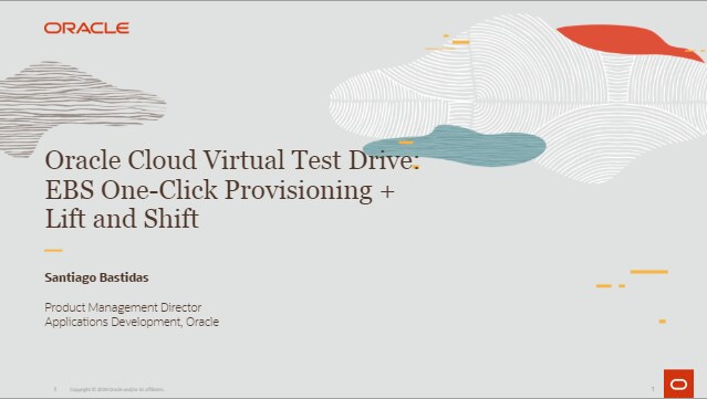EBS One-Click Provisioning + Lift and Shift