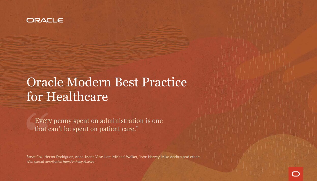 Oracle for healthcare