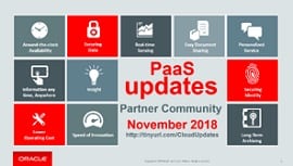 Paas Updates November