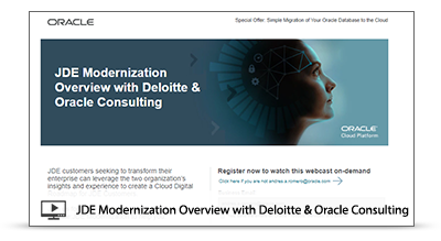 Elevate JDE Modernization Overview