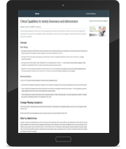 2018 Critical Capabilities for Identity Governance and Administration