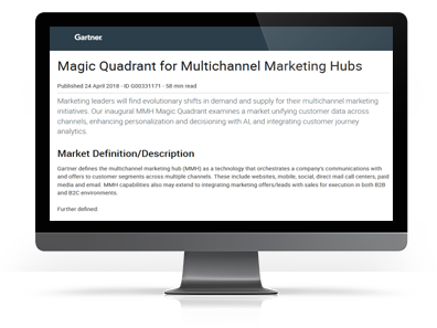 Gartner Magic Quadrant for Multichannel Marketing Hubs