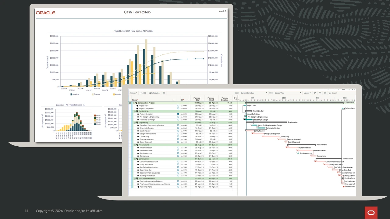 Primavera integrated cost and schedule management image