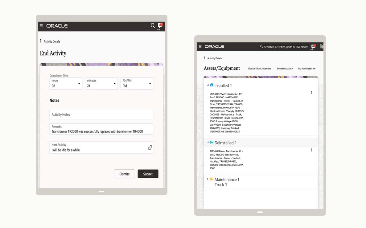Work and Asset Cloud Service and Oracle Field Services Product Tour