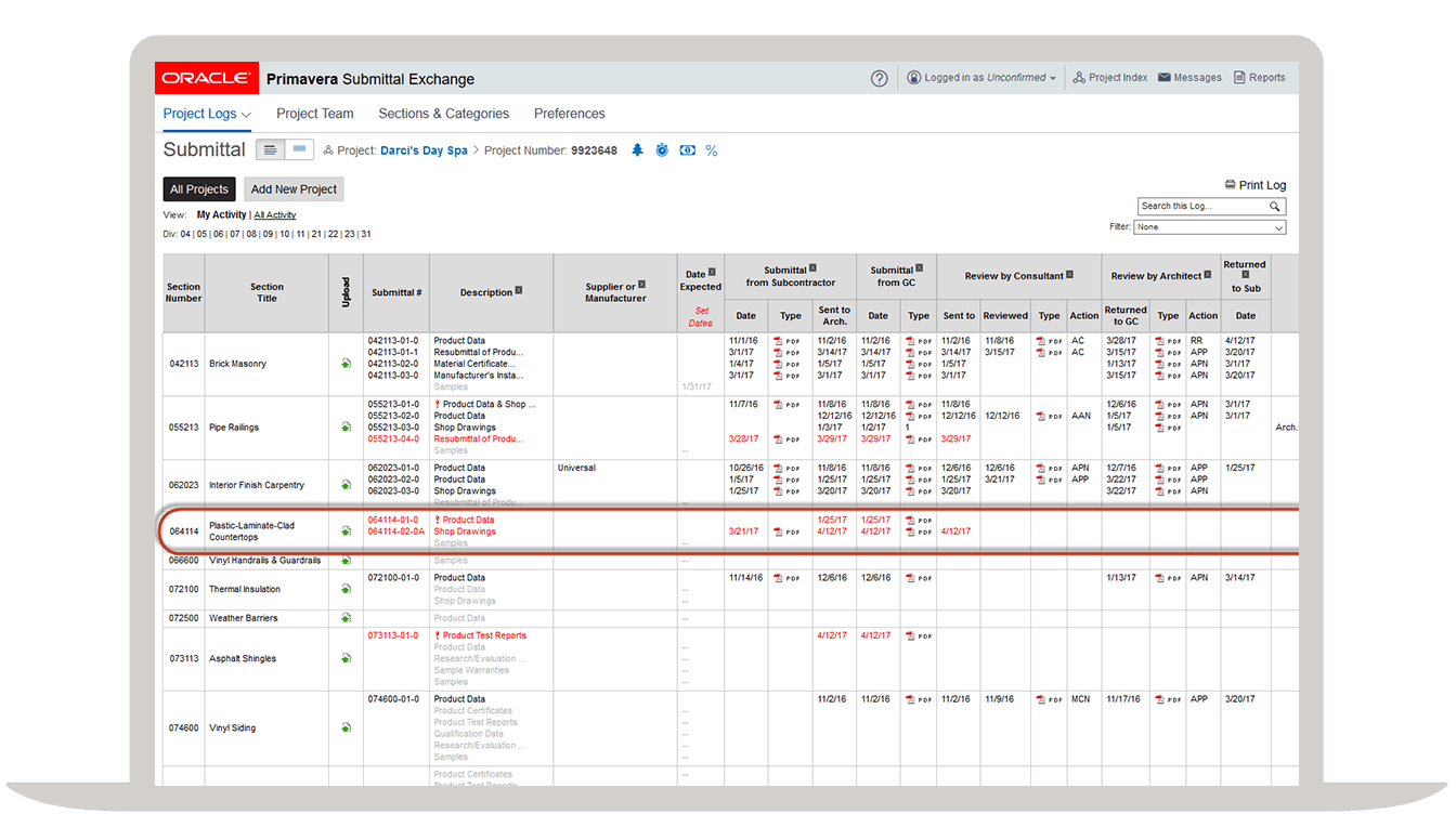 Figure 1: Automated workflows allow for accountability among team members by showing due dates and ball-in-court indices.