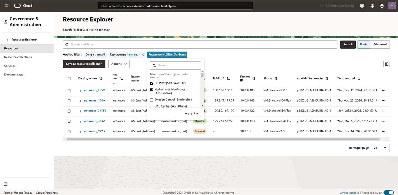Diagram for Multiregion search
