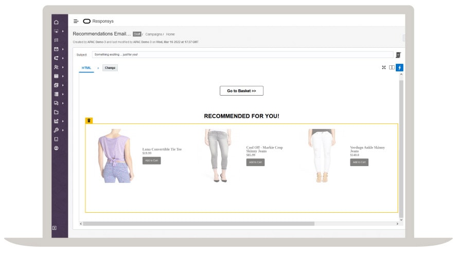 Recommandations par courriel